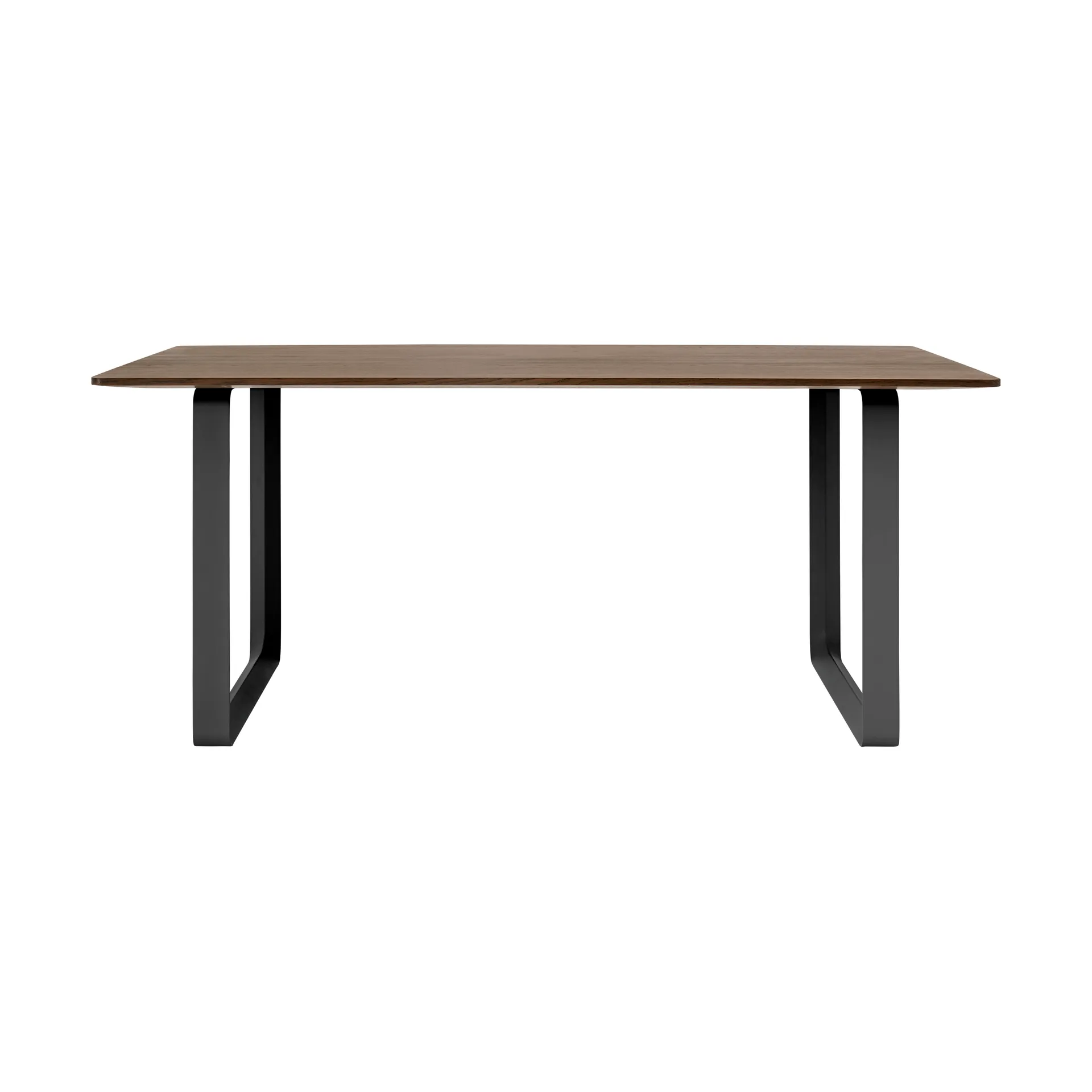 70/70 stół 170x85 cm, Solid smoked oak-Black Muuto