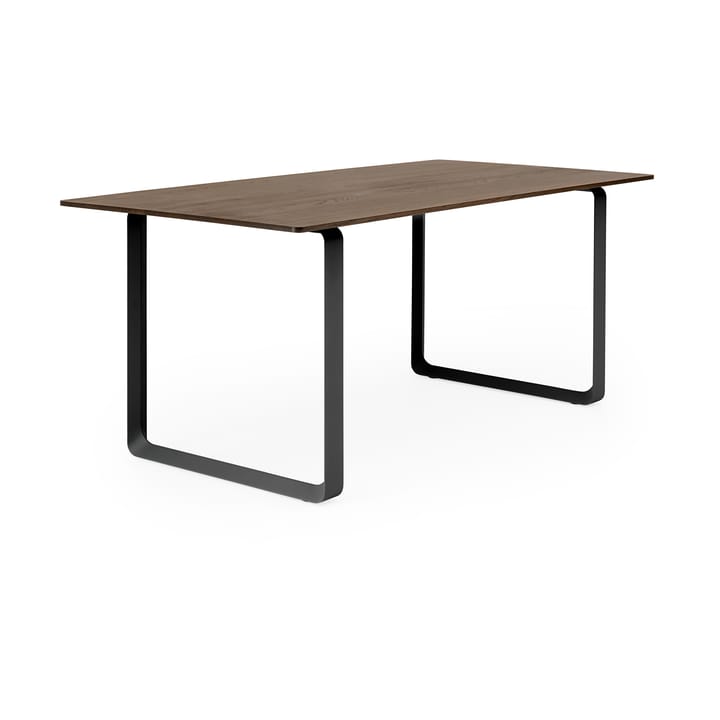 70/70 stół 170x85 cm, Solid smoked oak-Black Muuto