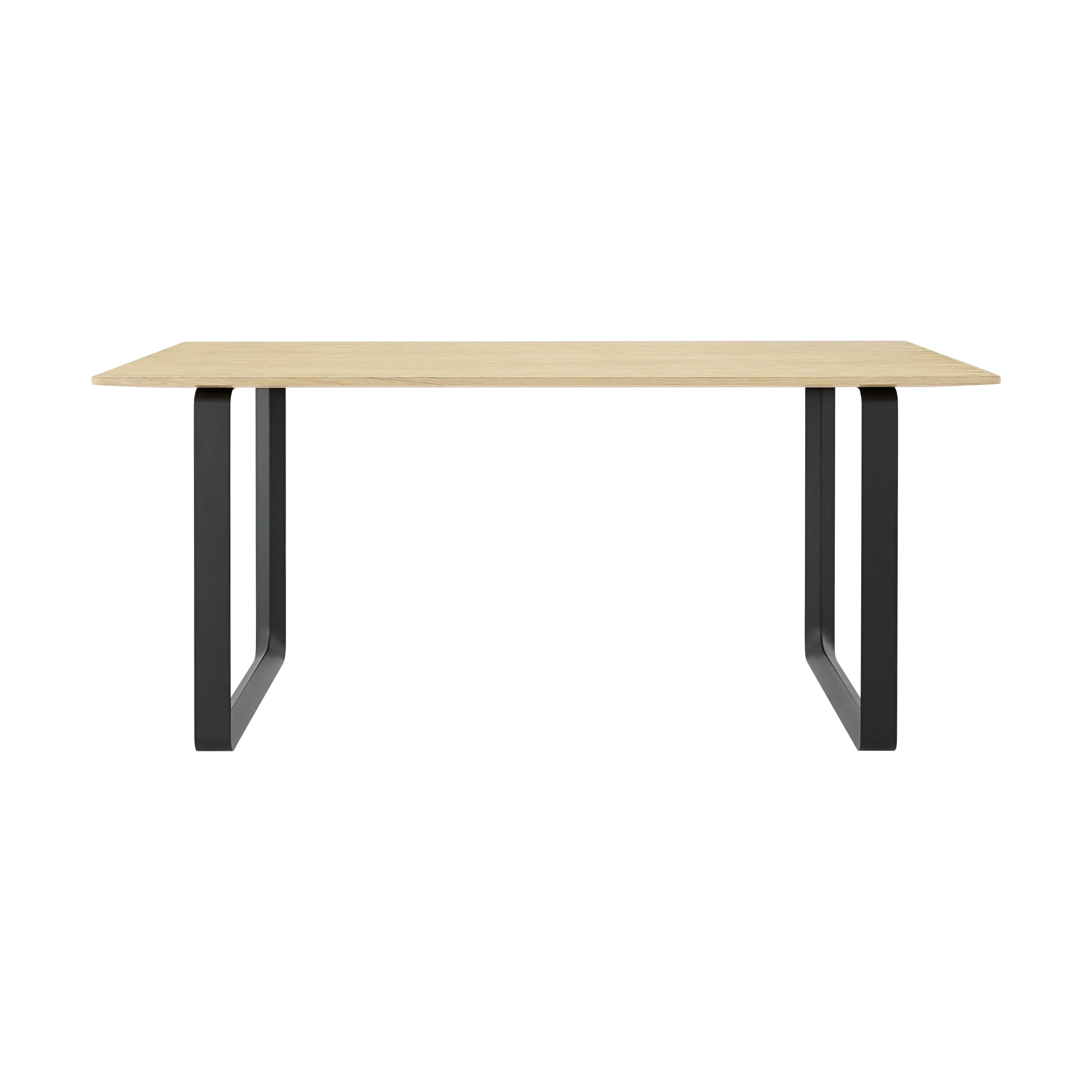 70/70 stół 170x85 cm, Solid smoked oak-Black Muuto
