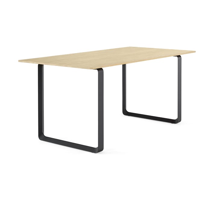 70/70 stół 170x85 cm, Solid smoked oak-Black Muuto