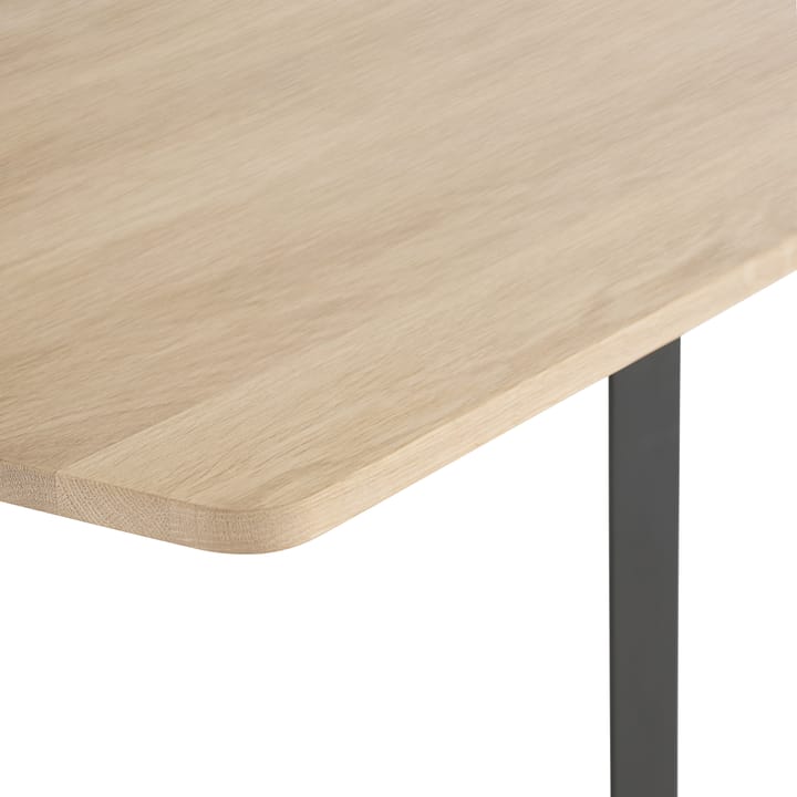 70/70 stół 170x85 cm, Solid smoked oak-Black Muuto
