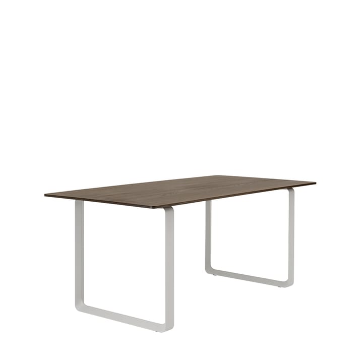 70/70 stół 170x85 cm, Solid smoked oak-Grey Muuto