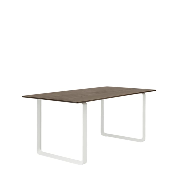 70/70 stół 170x85 cm, Solid smoked oak-White Muuto