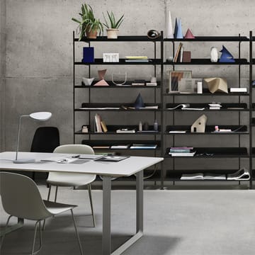 70/70 stół 170x85 cm - White laminate-Plywood-Black - Muuto