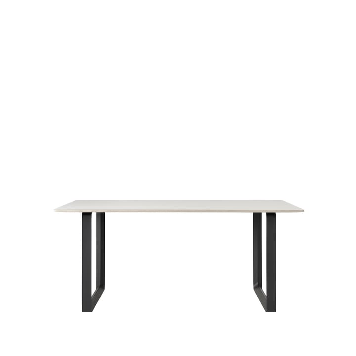 70/70 stół 170x85 cm - White laminate-Plywood-Black - Muuto