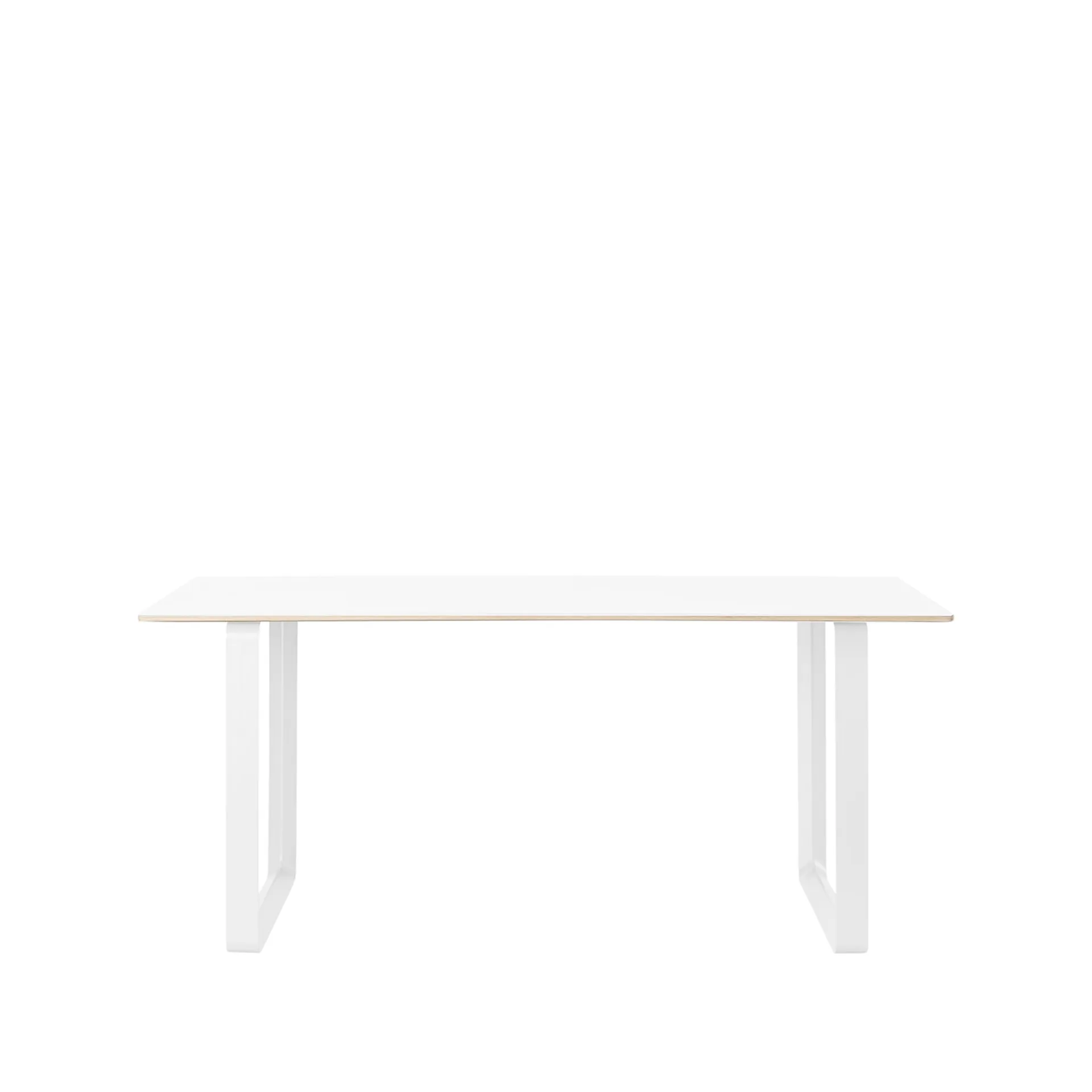 70/70 stół 170x85 cm, White laminate-Plywood-White Muuto