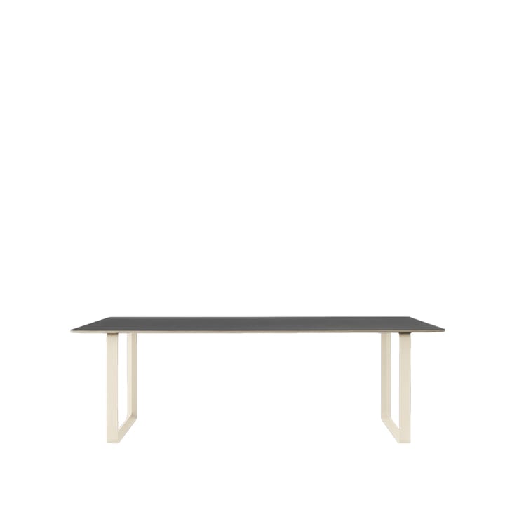70/70 stół 225x90 cm - Black linoleum-Plywood-Sand - Muuto