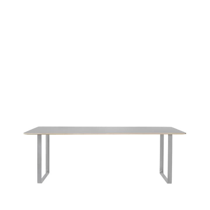 70/70 stół  225x90 cm - Grey linoleum-Plywood-Grey - Muuto