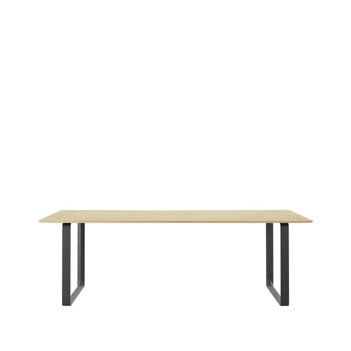 70/70 stół 225x90 cm - Solid oak-Black - Muuto