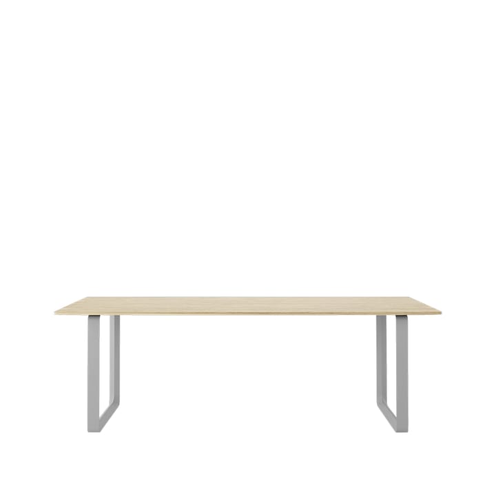 70/70 stół 225x90 cm - Solid oak-Grey - Muuto