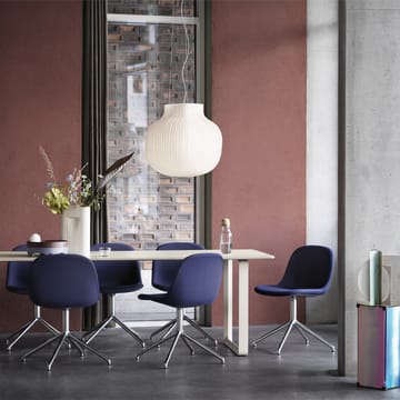 70/70 stół 225x90 cm - Solid smoked oak-Black - Muuto