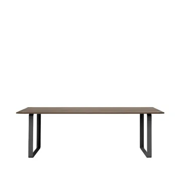 70/70 stół 225x90 cm - Solid smoked oak-Black - Muuto