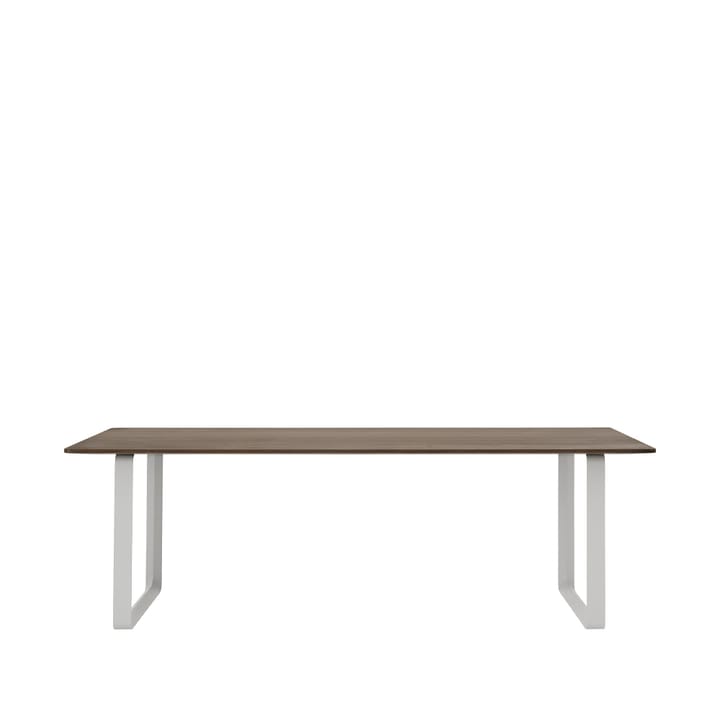 70/70 stół 225x90 cm - Solid smoked oak-Grey - Muuto