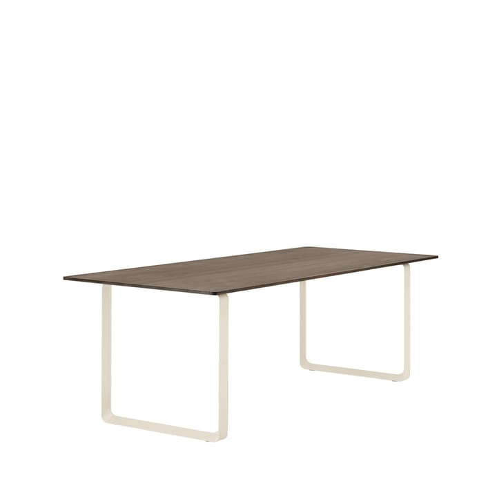 70/70 stół 225x90 cm, Solid smoked oak-Sand Muuto