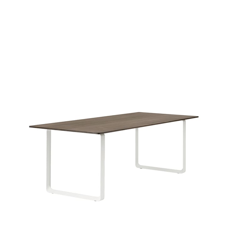 70/70 stół 225x90 cm, Solid smoked oak-White Muuto