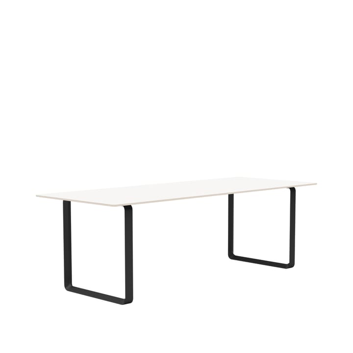 70/70 stół 225x90 cm - White laminate-Plywood-Black - Muuto