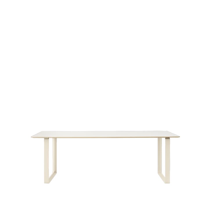 70/70 stół 225x90 cm - White laminate-Plywood-Sand - Muuto