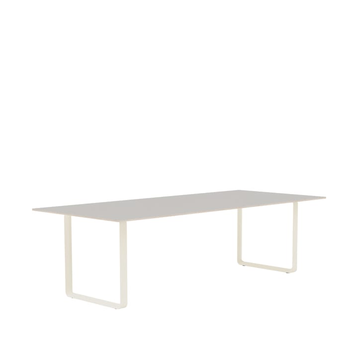 70/70 stół 255x108 cm - Grey linoleum-Plywood-Sand - Muuto