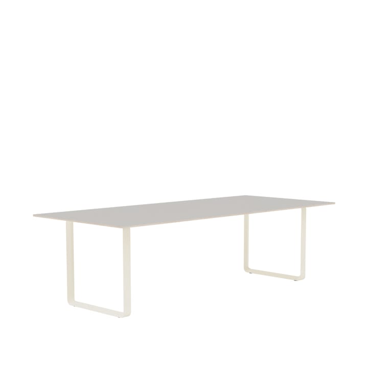 70/70 stół  255x108 cm - Grey linoleum-Plywood-Sand - Muuto