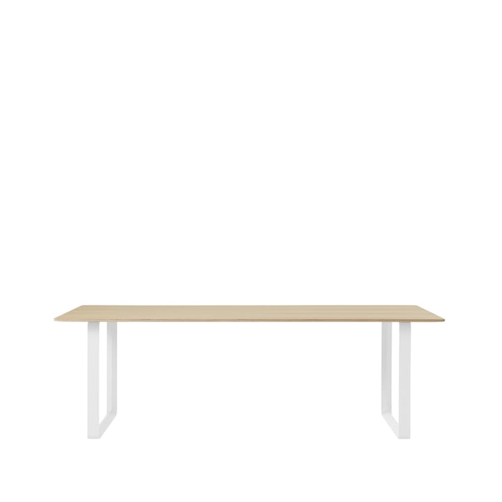 70/70 stół 255x108 cm - Oak veener-Plywood-White - Muuto