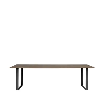 70/70 stół 255x108 cm - Solid smoked oak-Black - Muuto
