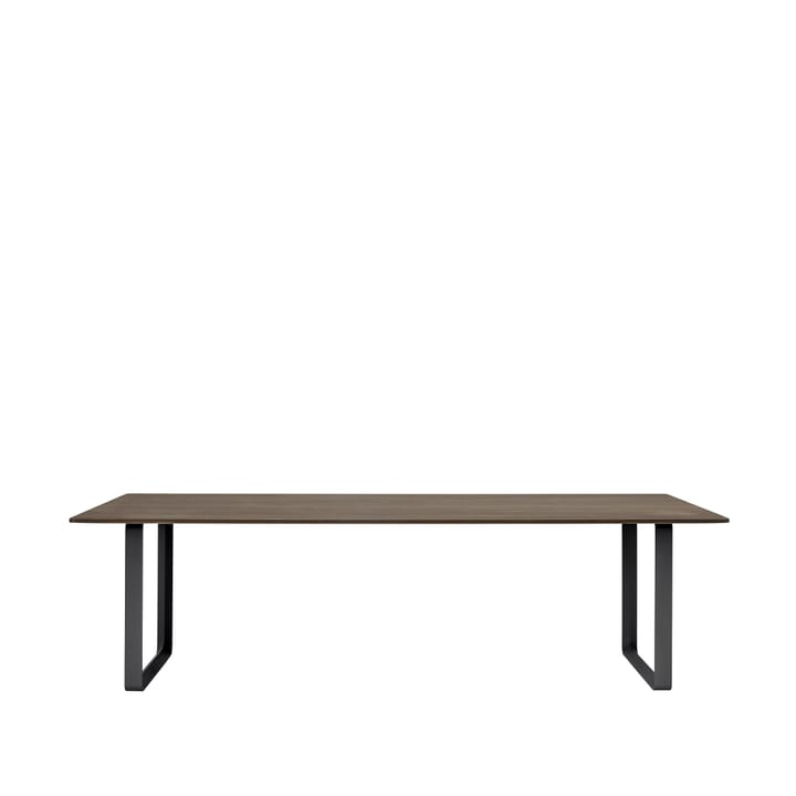 70/70 stół 255x108 cm, Solid smoked oak-Black Muuto