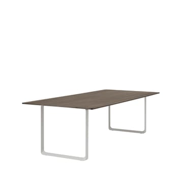 70/70 stół 255x108 cm - Solid smoked oak-Grey - Muuto