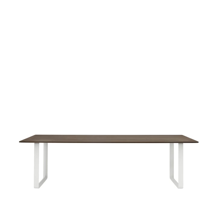70/70 stół 255x108 cm - Solid smoked oak-White - Muuto