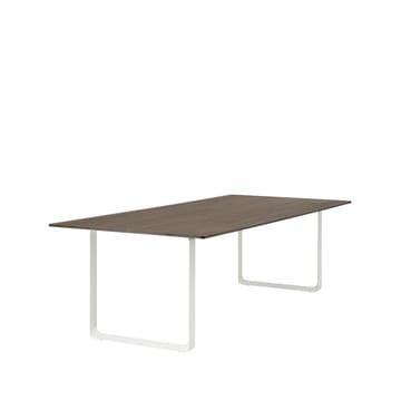 70/70 stół 255x108 cm - Solid smoked oak-White - Muuto