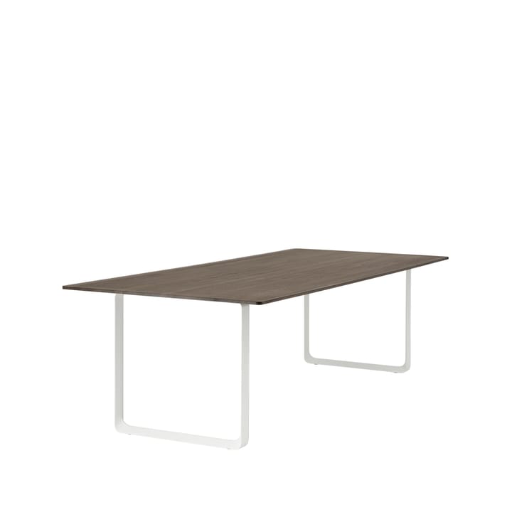 70/70 stół 255x108 cm, Solid smoked oak-White Muuto