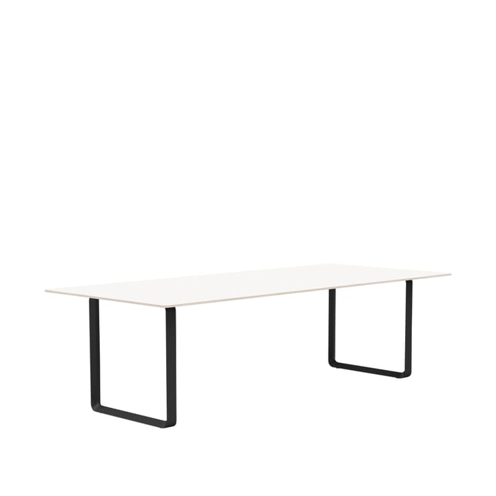 70/70 stół 255x108 cm - White laminate-Plywood-Black - Muuto
