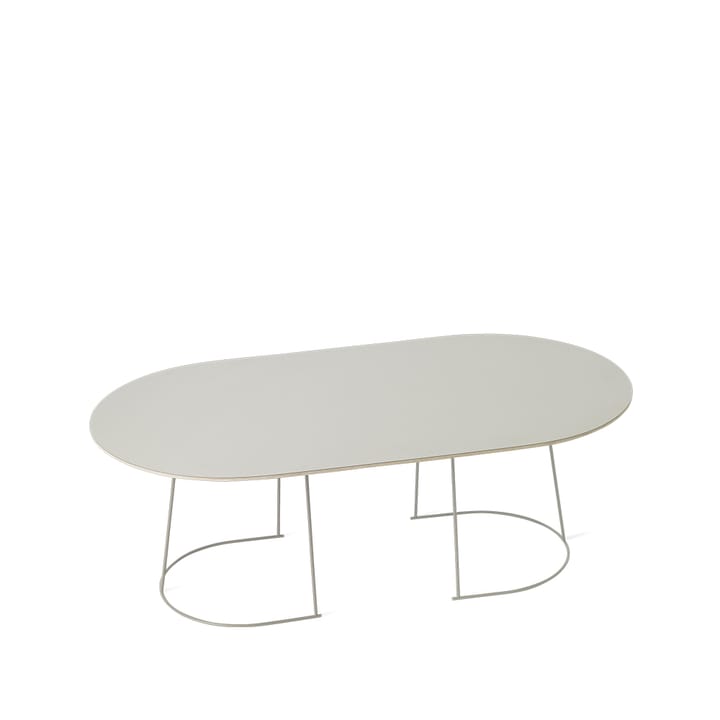 Airy owalny stolik kawowy - grey, nanolaminat, large - Muuto