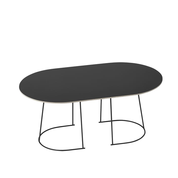 Airy stolik kawowy M - Black nanolaminate-Black - Muuto