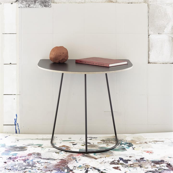 Airy stolik kawowy połowa, Black nanolaminate-Black Muuto