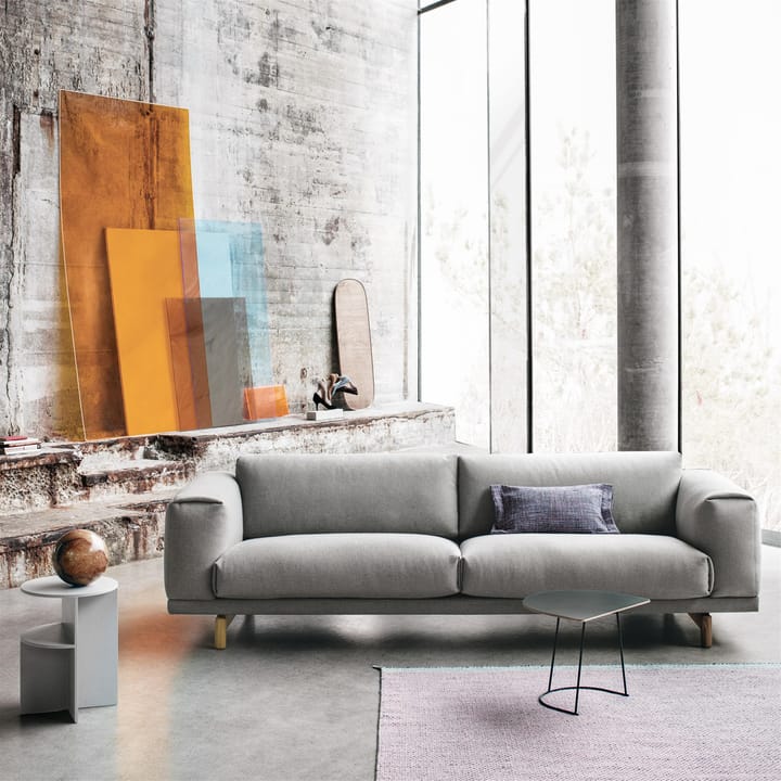 Airy stolik kawowy połowa, Black nanolaminate-Black Muuto