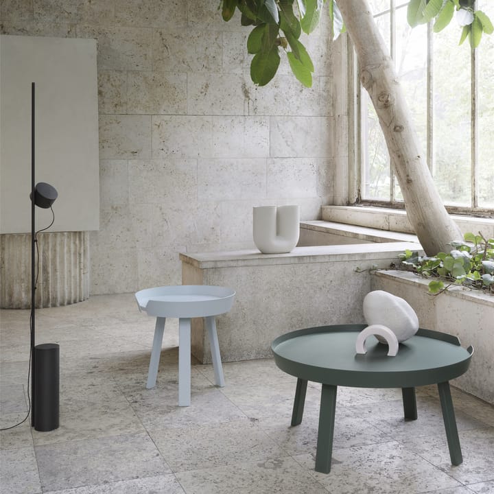 Around stolik boczny kawowy large, Dark green Muuto