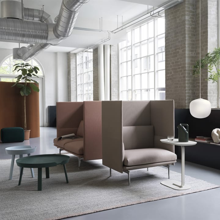 Around stolik boczny kawowy large, Dark green Muuto