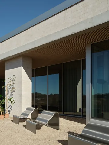 Ławka Dream View - Szczotkowana stal, 100 cm - Muuto