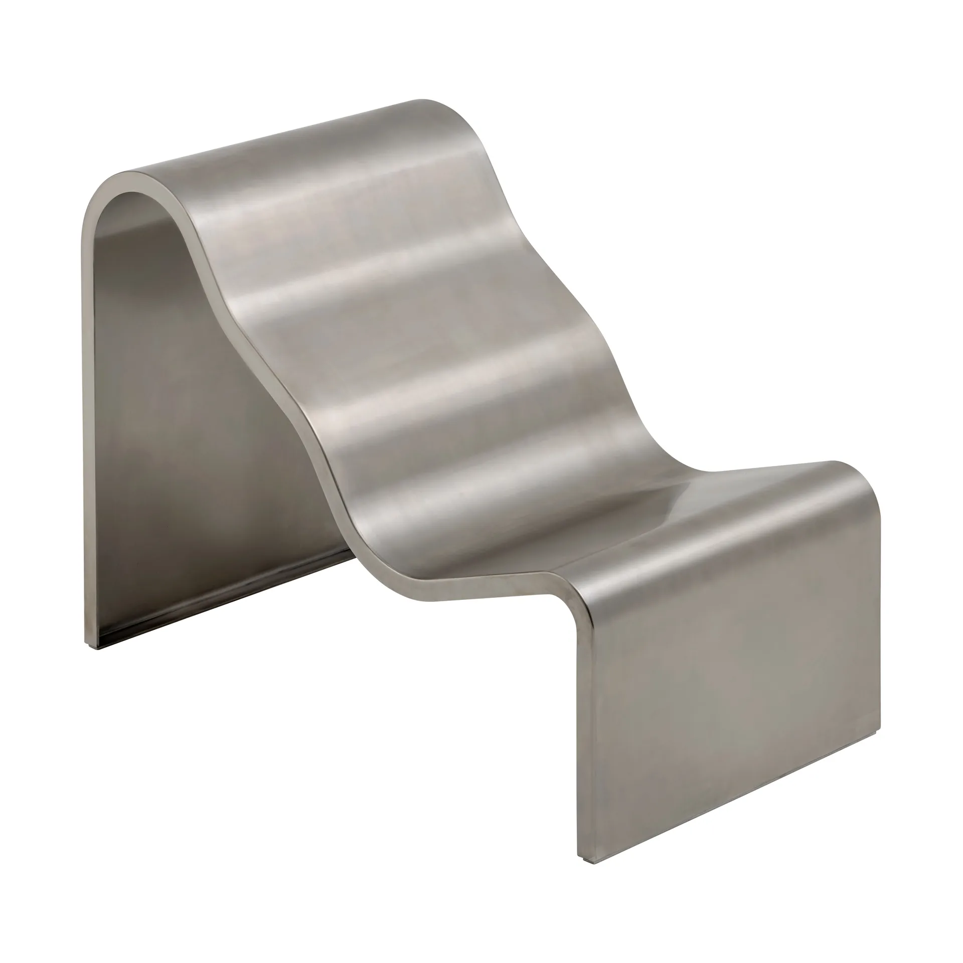 Ławka Dream View, Szczotkowana stal, 60 cm Muuto