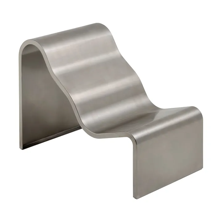 Ławka Dream View - Szczotkowana stal, 60 cm - Muuto