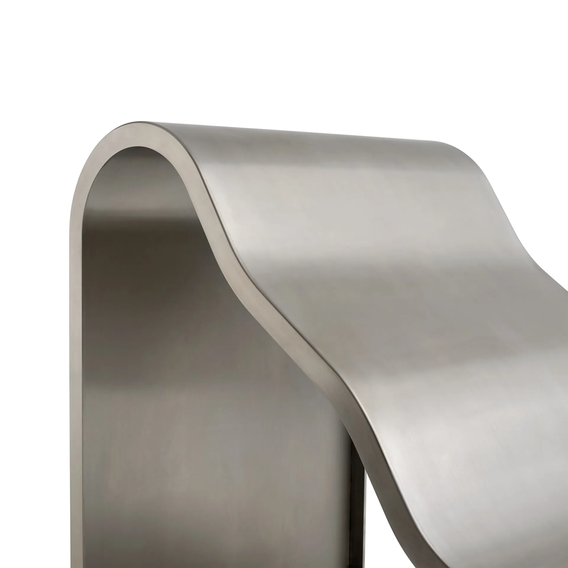 Ławka Dream View, Szczotkowana stal, 60 cm Muuto