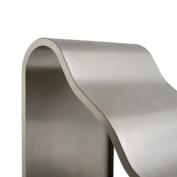 Ławka Dream View - Szczotkowana stal, 60 cm - Muuto