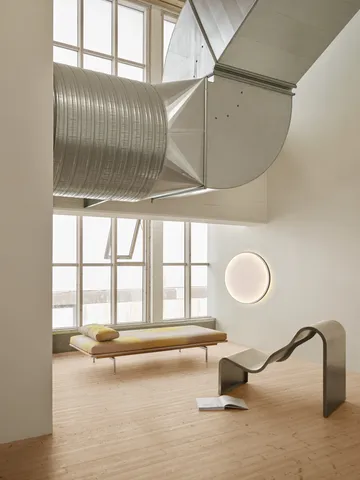 Ławka Dream View - Szczotkowana stal, 60 cm - Muuto