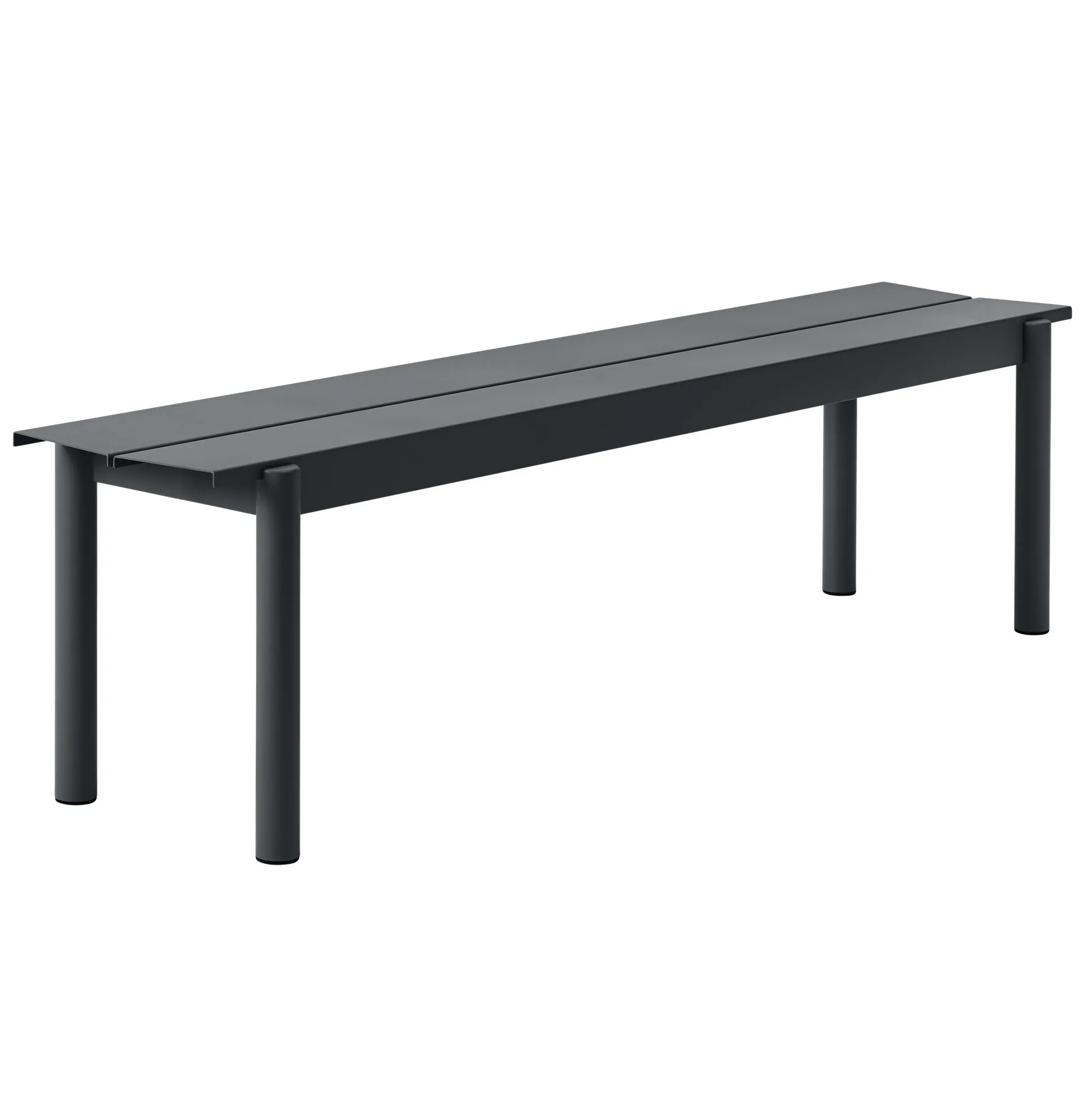 Ławka Linear Steel Bench 110x34 cm, Black Muuto