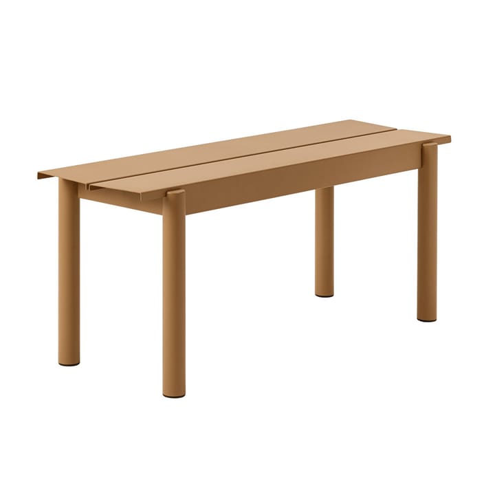 Ławka Linear Steel Bench 110x34 cm - Burnt orange - Muuto