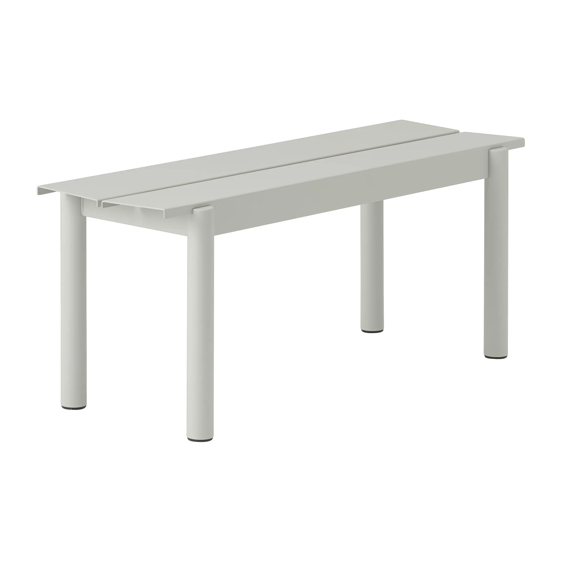 Ławka Linear Steel Bench 110x34 cm, Grey (RAL 7044) Muuto