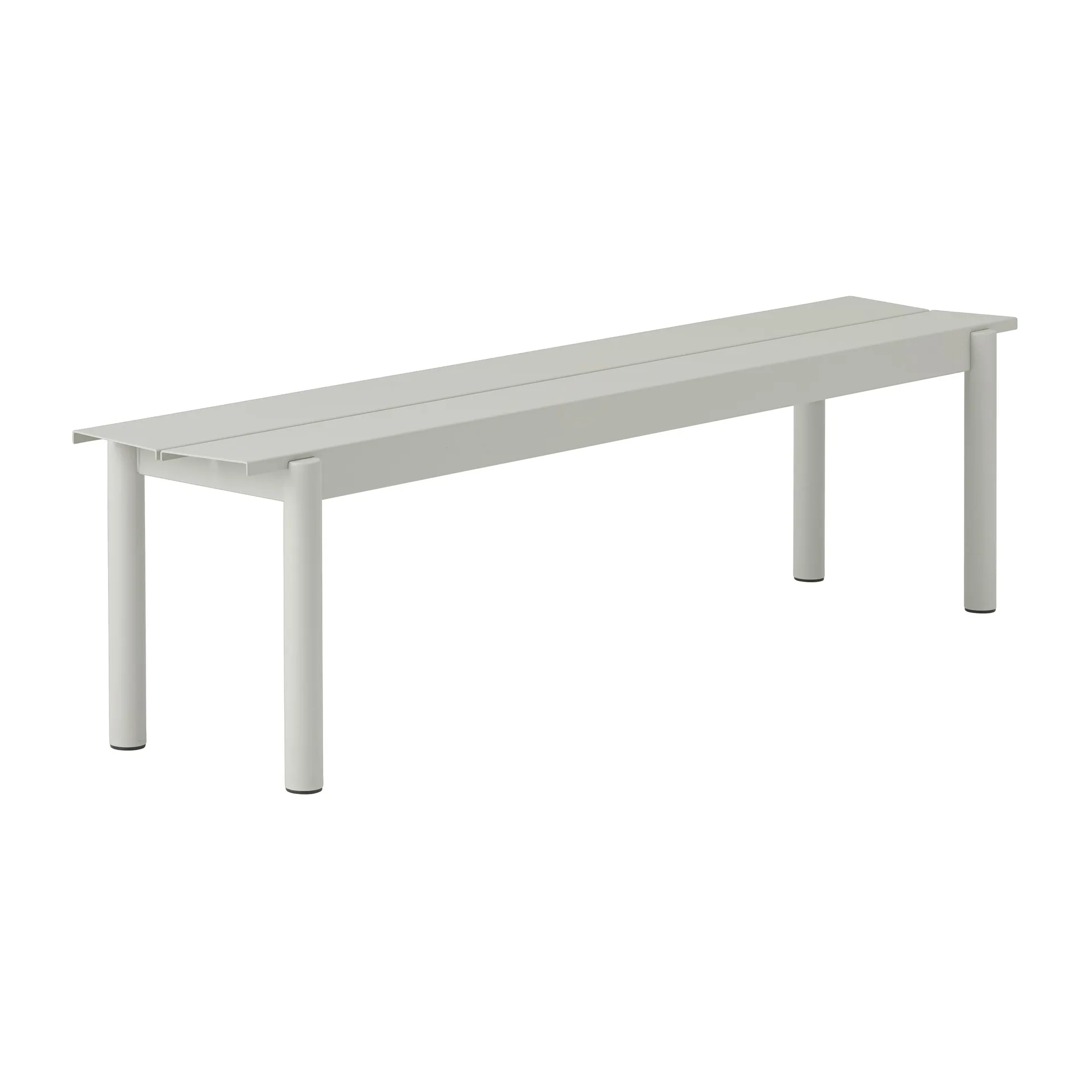 Ławka Linear Steel Bench 110x34 cm, Grey (RAL 7044) Muuto