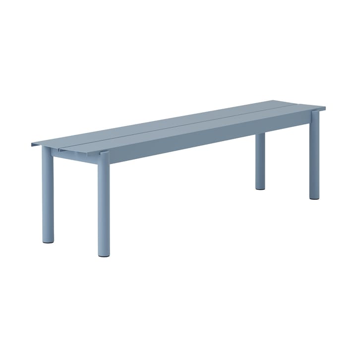 Ławka Linear Steel Bench 110x34 cm - Pale blue - Muuto