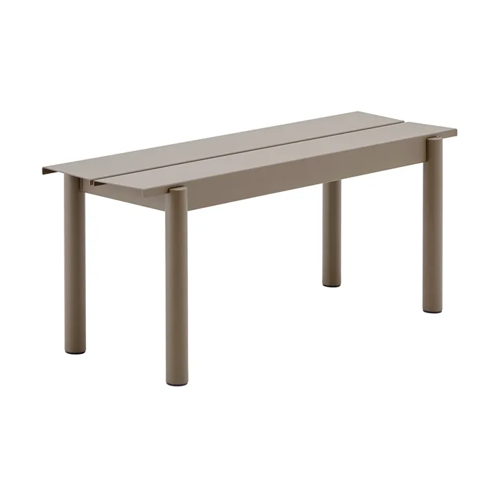 Ławka Linear Steel Bench 110x34 cm - Taupe - Muuto