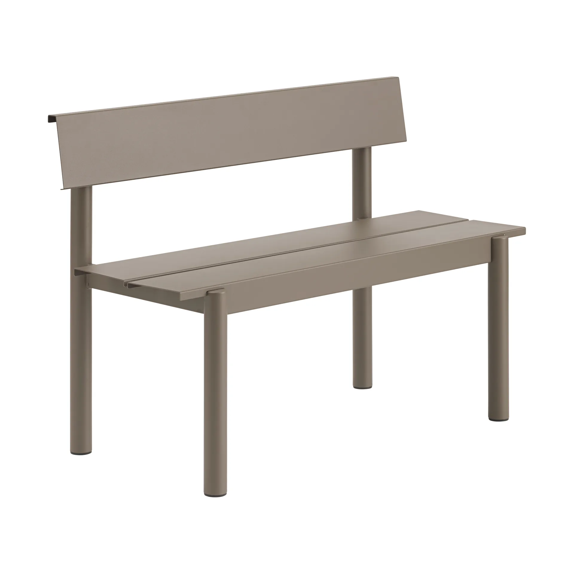 Ławka Linear Steel Bench 110x34 cm, Taupe Muuto